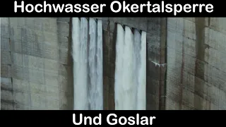 Hochwasser Okertalsperre 27.12.2023 und Oker Goslar