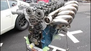 【 お台場旧車天国 】 OS技研DOHC24バルブエンジン TC24-B1Z 【 OS GIKEN 】