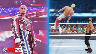 WWE 2K23: Cody Rhodes Entrance, Signatures & Finishers! (WrestleMania)