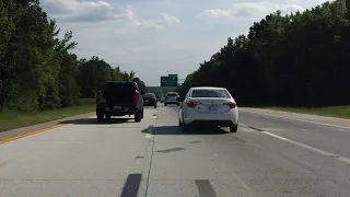 Interstate 85 - North Carolina (Exits 122 to 113) southbound