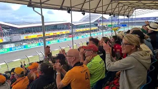 Lando Norris taking provisional pole at Silverstone 2023 live reaction