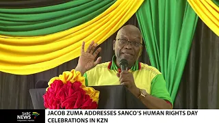 Human Rights Day I Former President Jacob Zuma attends SANCO event