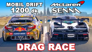 McLaren Senna v Lexus 1.200 dk: DRAG RACE