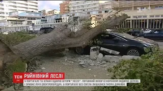 МЗС радить утриматися від поїздок до Португалії через потужний ураган "Леслі"