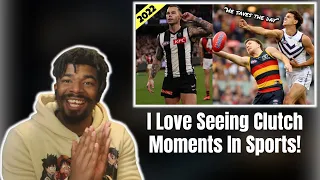 AMERICAN REACTS TO AFL CLUTCH MOMENTS 2022