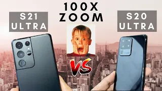 Samsung Galaxy S21 Ultra Vs Galaxy S20 Ultra 100x Zoom Test!