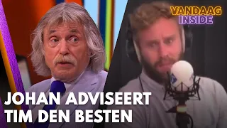 Johan adviseert huilende Tim den Besten: 'Dan word je al een stuk vrolijker' | VANDAAG INSIDE