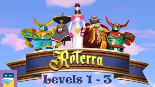 Roterra - Flip the Fairytale: Levels 1 2 3 Walkthrough & iOS / Android Gameplay (by Dig-It Games)