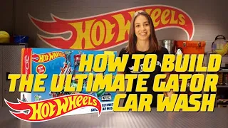 The Ultimate Gator Car Wash | How To Build Epic Sets | @HotWheels