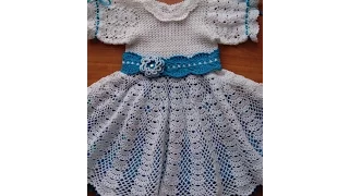 Crochet Patterns| for free |crochet baby dress| 1530