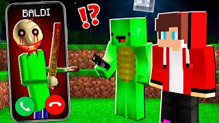 Why Creepy Baldi CALLING to MIKEY and JJ at 3:00 am ? - in Minecraft Maizen