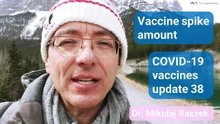 Vaccine Spike Amount - COVID-19 vaccines update 38