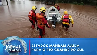 Nove estados ajudam em operações de resgate no RS | Jornal da Band