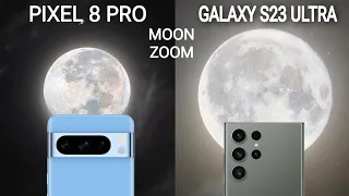 Google Pixel 8 Pro Vs Samsung Galaxy S23 Ultra Full Moon Zoom Test