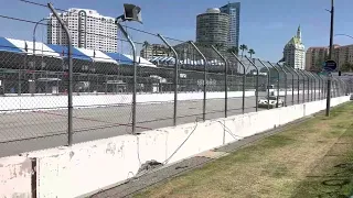 Long Beach Grand Prix 2022 Porsche Race cars fly by