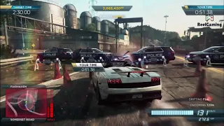 Lamborghini Gallardo High Speed Police chase | Need For Speed Most Wanted 2012 | Lvl5 Police attacks