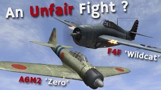 A6M2 'Zero' vs F4F 'Wildcat' - An Unfair Fight in the Pacific?