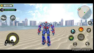 Optimus Robot Car Transform 2020 : Robo Wars (Robot Superhero Games) - Android Gameplay