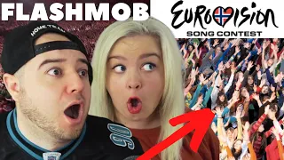 Americans React to THE EUROVISION 2010 FLASH MOB!