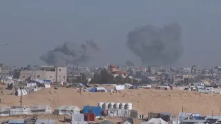 Plumes of smoke seen, an explosion heard in the direction of eastern Rafah
