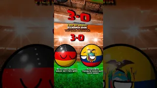 ECUADOR vs ALEMANIA  en todos los MUNDIALES COUNTRYBALL