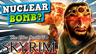 CAN YOU BEAT SKYRIM WITH A NUKE - How To Become A Nuclear Bomb In Skyrim???