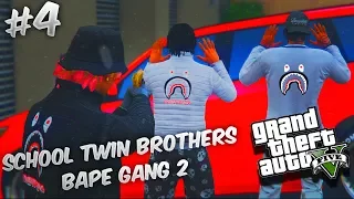 GTA 5 School Twin Brothers Ep. 4 - BAPE GANG 2 😈