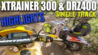 Xtrainer v DRZ | Enduro | Highlights | Single Trail