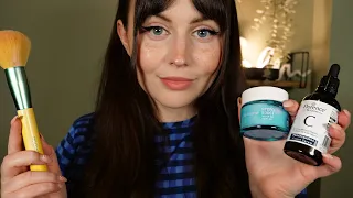 ASMR Spring Skincare & Makeup Roleplay |  Personal Attention