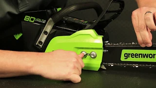 Greenworks Pro - 80V Cordless Chainsaw - Chain Tension