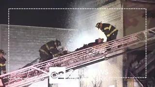 8 firefighters injured battling building blaze in West New York, N.J.