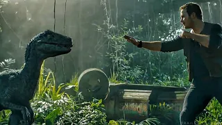 Blue Reunites with Owen Scene - Jurassic World 2: Fallen Kingdom (2018) Movie Clip HD [1080p 50FPS]