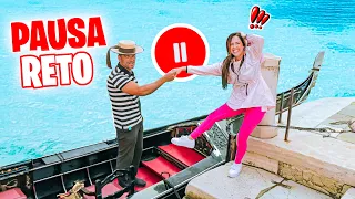 RETO DE LA PAUSA EN VENECIA 😅 PASA DE TODO 🔥 Pausa Challenge Sandra Cires Art