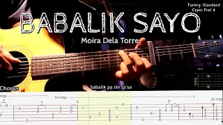 Babalik Sa'Yo "Tutorial" | Moira Dela Torre | Fingerstyle (Playthrough Tutorial) TABS + Chords