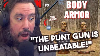 Vet Reacts *The Punt Gun Is Unbeatable*Punt Gun vs Body Armor (The Biggest Shotgun EVER !!!)