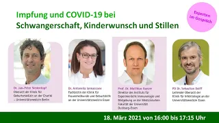 Corona-Impfung und Covid-19 bei Schwangerschaft, Kinderwunsch und Stillen - Experten im Gespräch