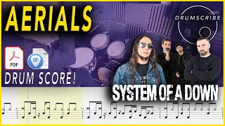 Aerials - System of a Down | DRUM SCORE Sheet Music Play-Along | DRUMSCRIBE