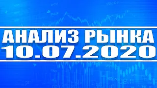 Анализ рынка 10.07.2020 + Технический анализ Алросы, Газпрома, Сбербанка + Нефть