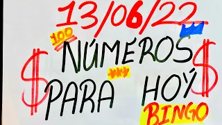 NUMEROS PERFECTO PARA HOY 13/06/22 DE JUNIO 2022 , NUMEROS PARA LOTERIAS