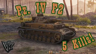 Unleashing Destruction: 5 Kills WoT Panzer Pz. IV F2 Best Replay Germany Tank