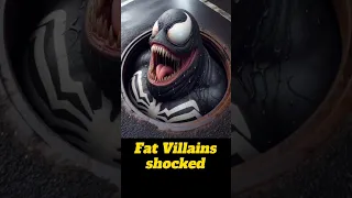 Fat Villains shocked 💥 Avengers vs DC All Marvel Characters #avengers #shorts #marvel #viral #ai #dc