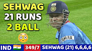 SEHWAG 2 BALL 21RUN 🔥 VS PAK | IND VS PAK 1ST ODI 2004 | What A Nail Biting Thriller FIGHT MOMENT 😱🔥