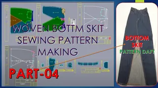 HOW TO MAKE DENIM SKIT JEANS // DRAFT SKIRT PATTERNS PART FOUR #tutorial_2023 # lactracad #patterns