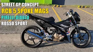 INSTALLING RCB 5 SPOKE MAGS WITH PIRELLI DIABLO ROSSO SPORT | STREET GP CONCEPT | KAMBYO MOTO