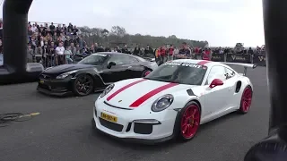 DRAGRACE | Porsche 911 GT3RS vs. Lamborghini Aventador S vs. Nissan GT-R vs. Huracan vs. C63 AMG