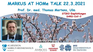 STIKO Empfehlungen zur SARS-CoV-2 Impfung - Prof. Mertens (Ulm)