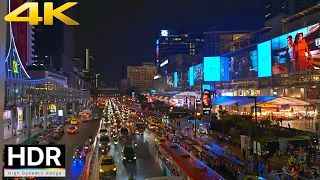 Saturday Night Walk in Bangkok Downtown 2023 - Siam Square to CentralWorld [4K HDR Walking Tour]