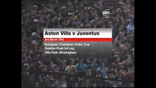 1982/83 - Aston Villa v Juventus (European Cup QTR Final 1st Leg - 2.3.83)