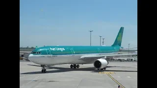Aer Lingus Airbus A330-300 / New York JFK to Dublin / Plus Tour of Ireland / 4K Video