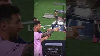 Leo Messi's respect and lovely moments in Inter Miami💕💕🥰🥰#messi#football#respect#shorts